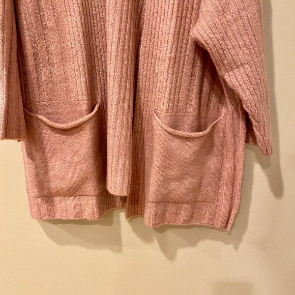 TopShop Long Pink Open Front Cardigan - Small 4-6 - Picture 5 of 12
